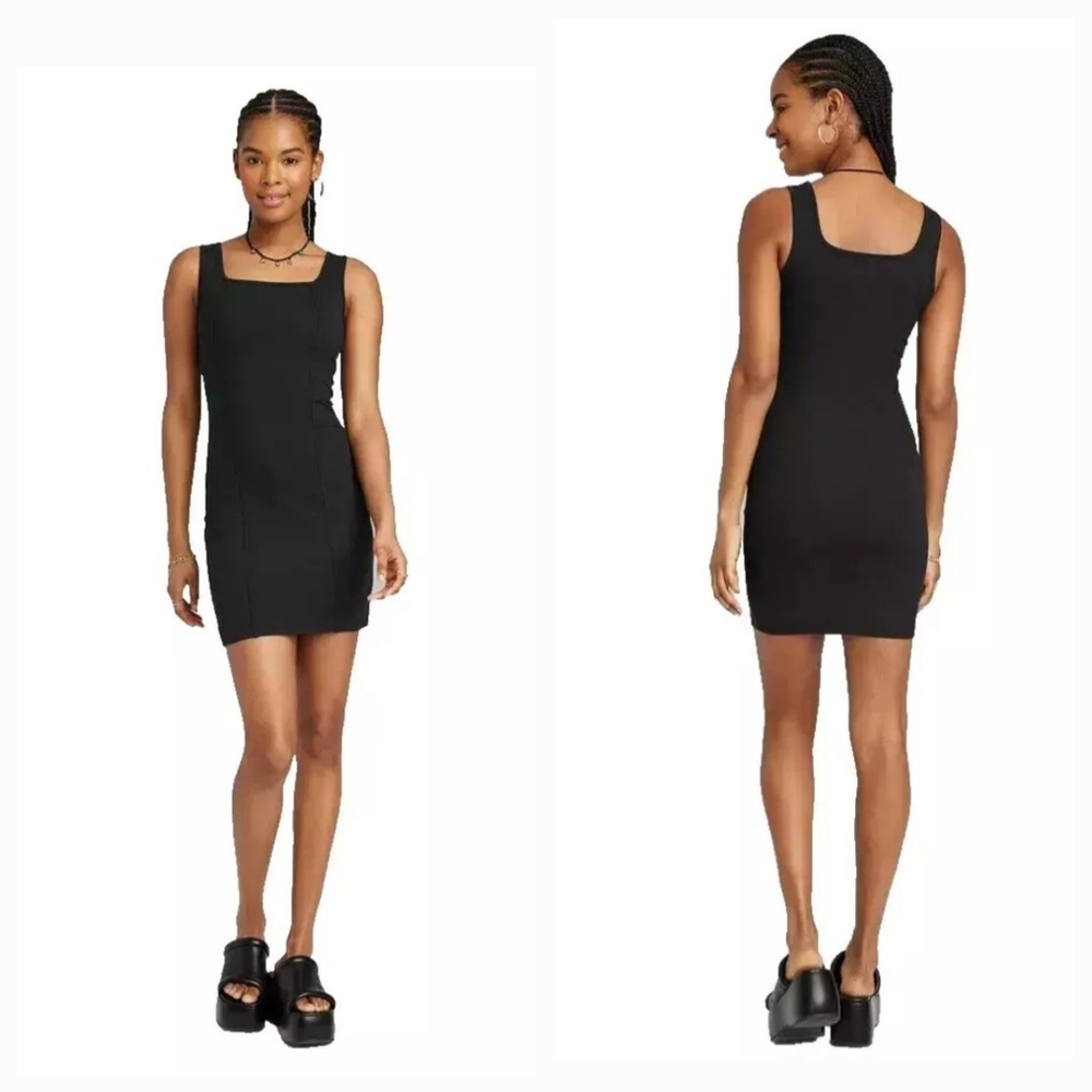 Wild Fable Sleeveless Bodycon Mini Dress Black Size 1X
